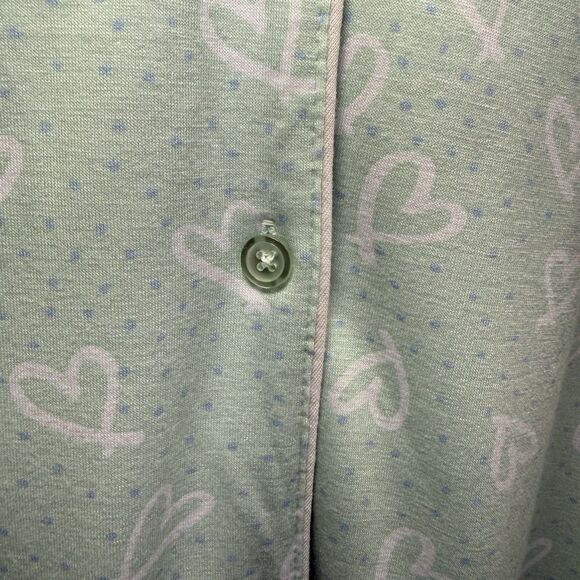 Cuddl Duds 2-Piece Classic Jersey Notch Collar Novelty Pajama Set Blue 3XL - Picture 8 of 16